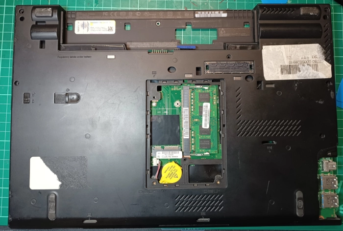 Before cleaining the laptop