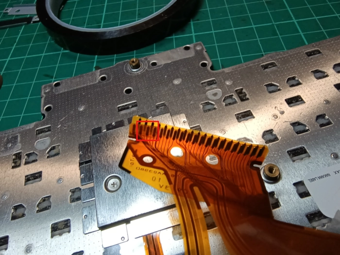T420 Keyboard ribbon cable contacts